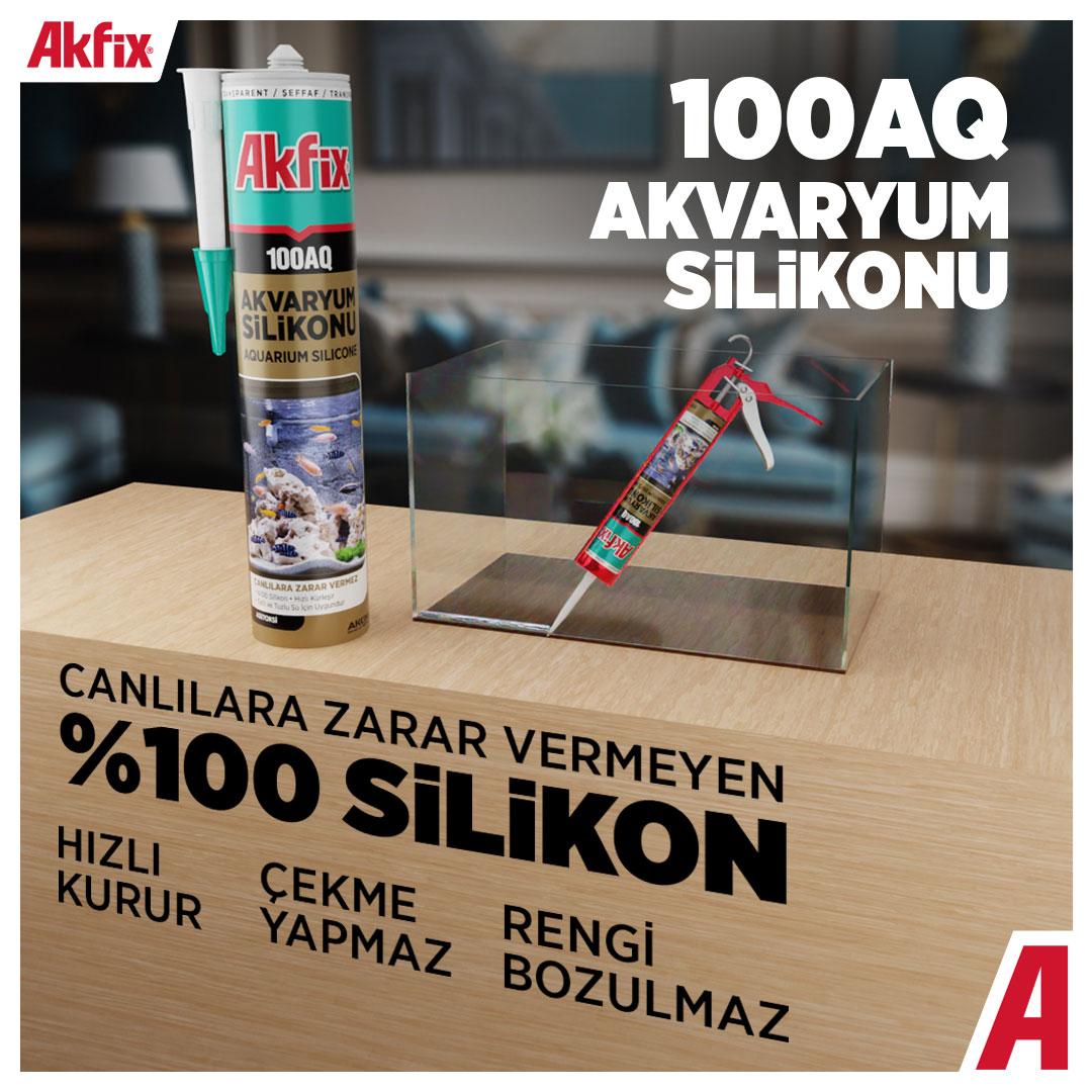 100AQ AKVARYUM SİLİKONU