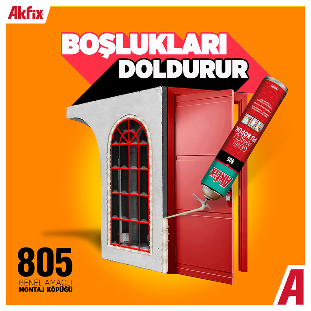 805 GENEL AMAÇLI POLİÜRETAN MONTAJ KÖPÜĞÜ