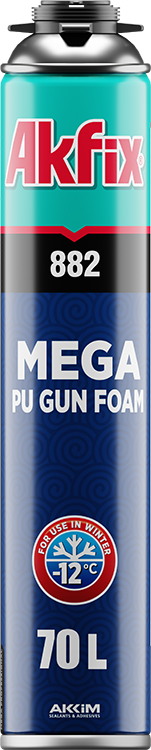 882 Mega PU Gun Foam Winter 70L