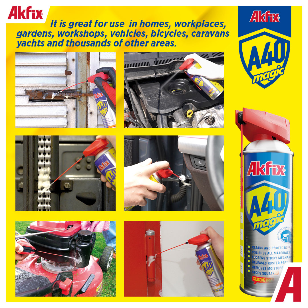 A40 MAGIC INHIBITOR DE COROZIUNE, LUBRIFIANT ȘI SPRAY DE PROTECŢIE MULTIFUNCŢIONAL
